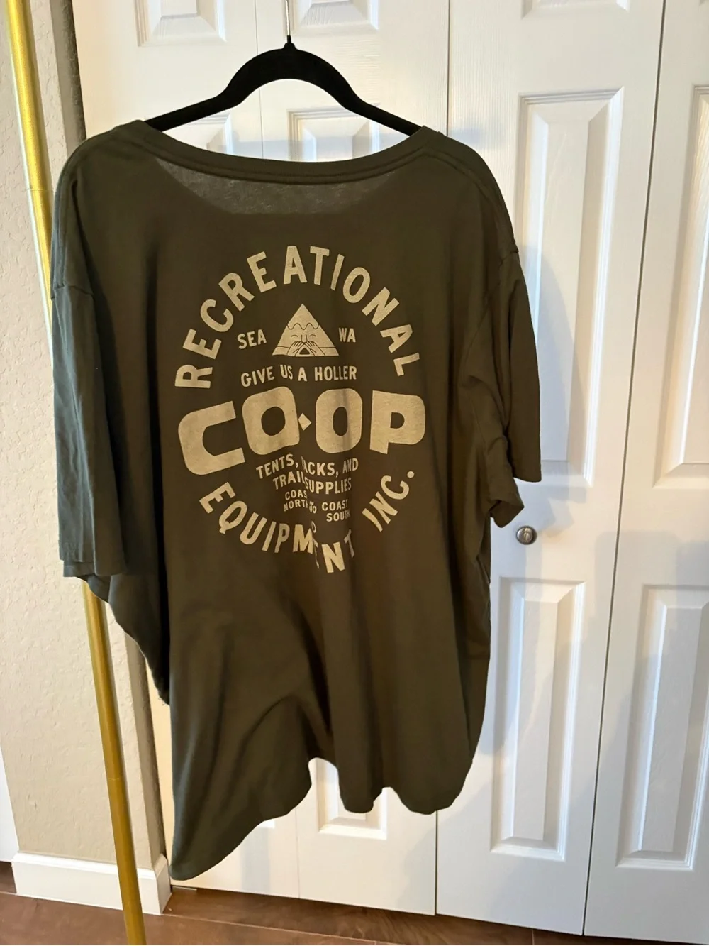 REI‎ Men's TShirt Olive Graphic Short-Sleeve Size 3X